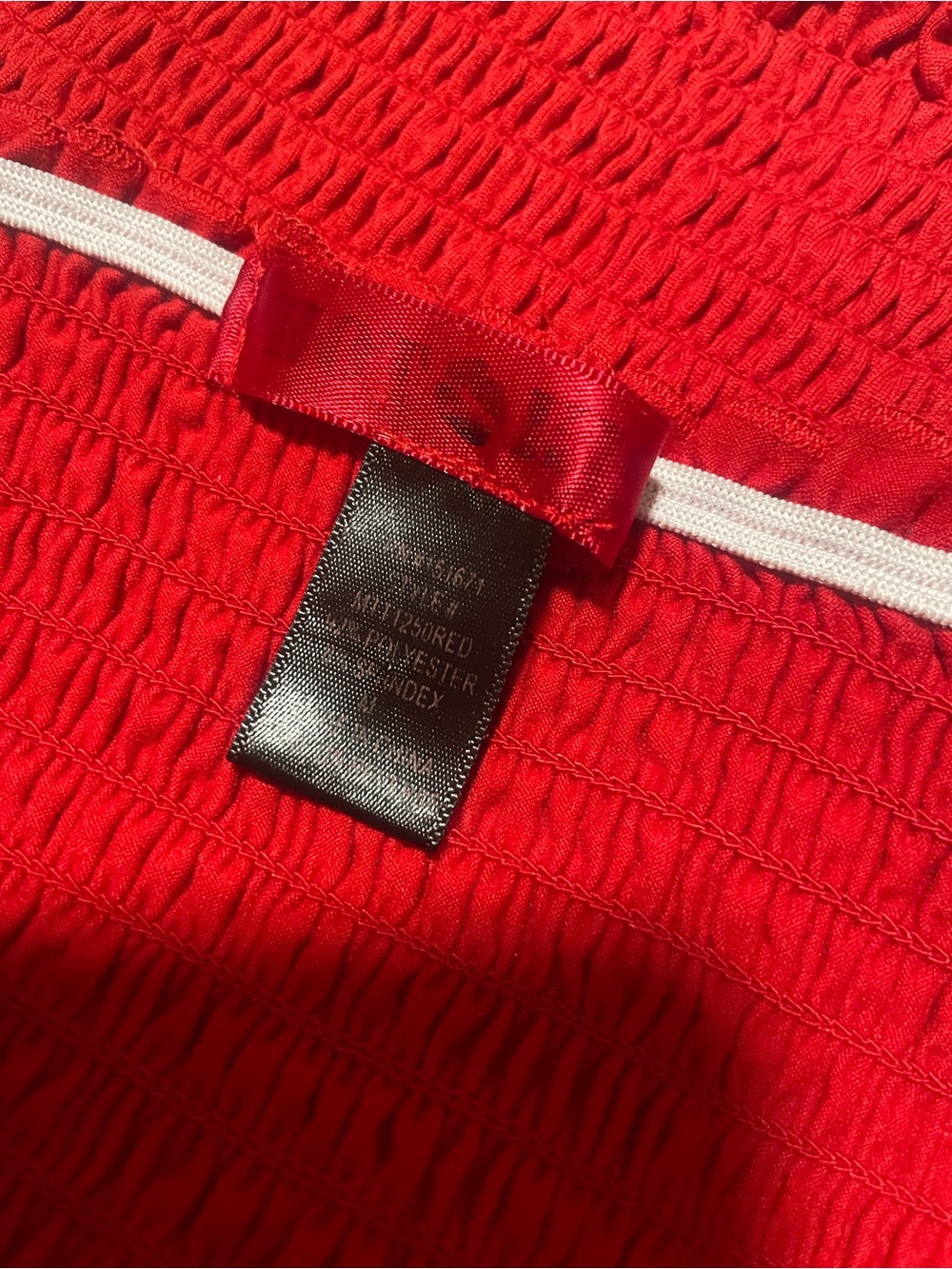 Men's Red Smocked Sweater